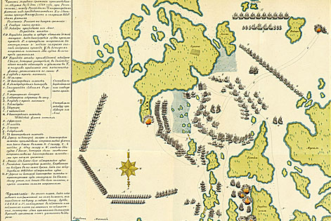 Чертеж морского сражения, происходившего Августа в 13 день 1789 года при Роченсальме